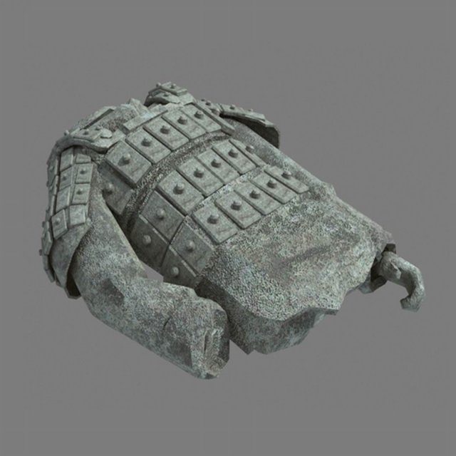 Broken Soldier Statue – Stone Rubble 01 3D Model