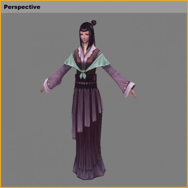 Low poly 3D Women – Bai Zhiqian 3D Model