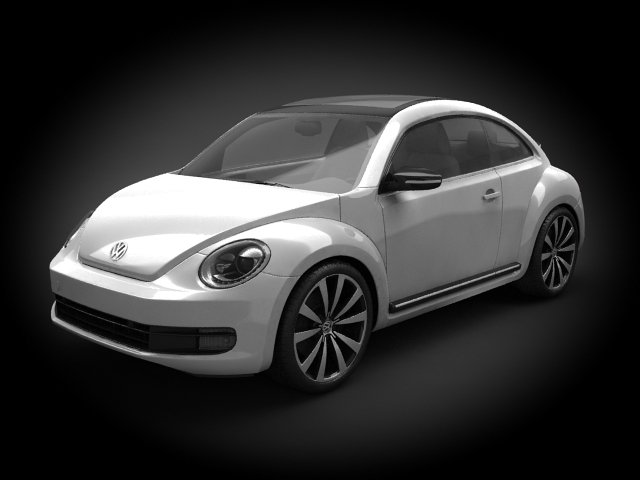 VW Beetle 2012 3D Model