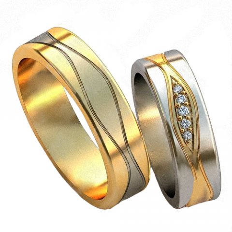 Wedding rings 539 3D Model