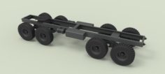 Chassis 8×8 for truck 3D Model