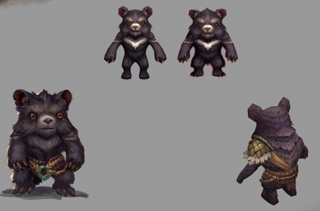 Low poly 3D Monster – Bear 3D Model