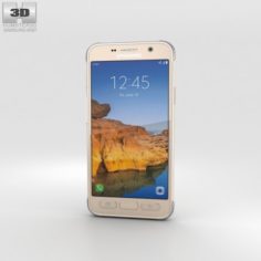 Samsung Galaxy S7 Active Sandy Gold 3D Model