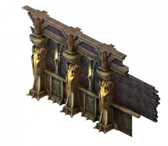 Evil creatures – wall 01 3D Model