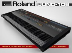 Roland JUNO-106 3D Model