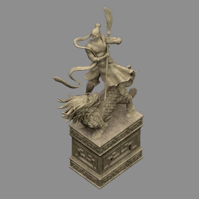 Kirin – Soldier – Warrior Statue 3D Model