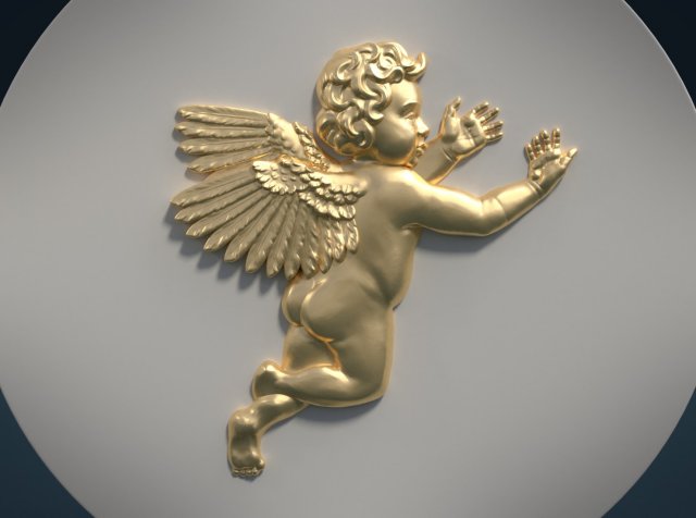 Print ready Cherub 3D Model