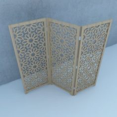 Traditional Moroccan Wood Screens 3D Model