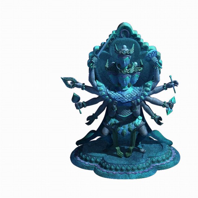 Demon Palace – Religion – Avalokitesvara 05 3D Model