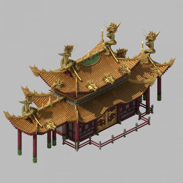 Architecture – Royal Palace – Shing Mun 01 3D Model