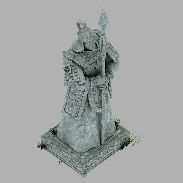 Beijing City Royal Sculpture – Town Gate God 1 3D Model