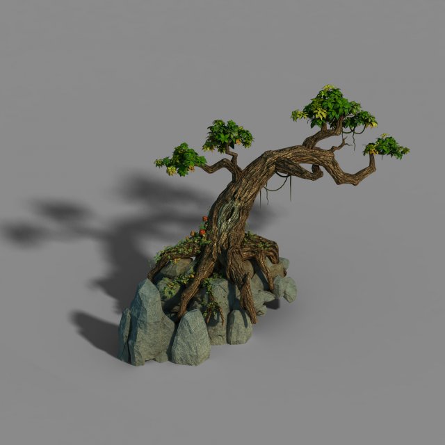 Small bamboo peak – tree 01 3D Model