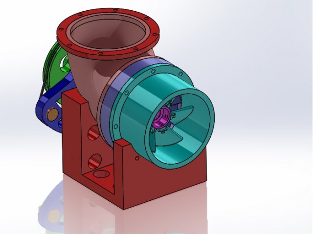 Kaplan Turbine 3D Printed Model 3D Model