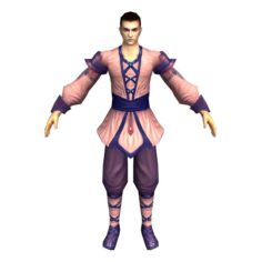 Game 3D Character – Male Taoist 01 3D Model