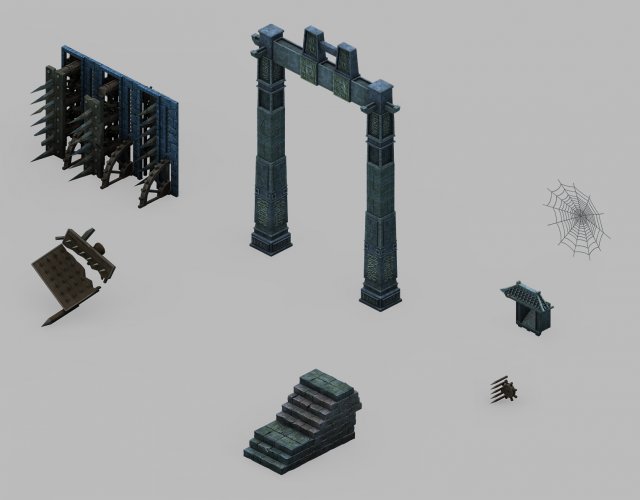 Dungeon – Arch 32 3D Model