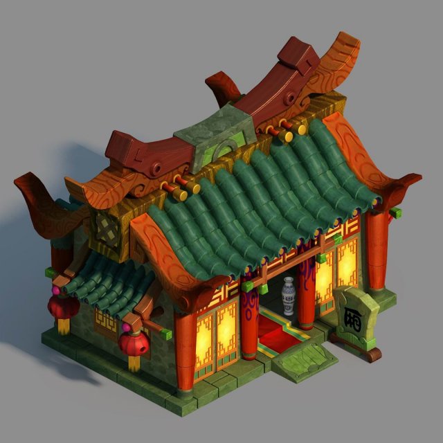 Gang Building – Primary Room 3D Model