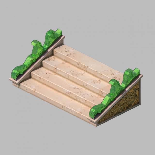 Stairs 011 3D Model