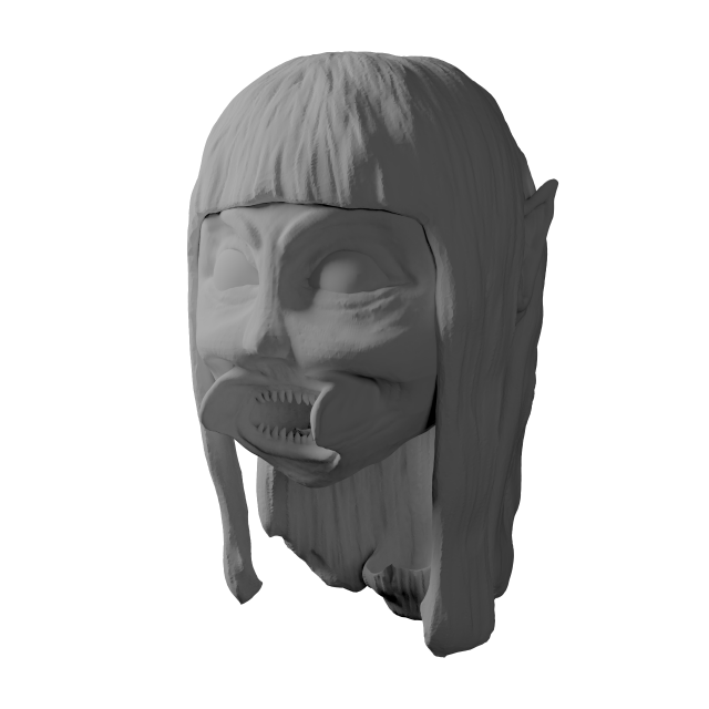 Monster girl sculpt Free 3D Model