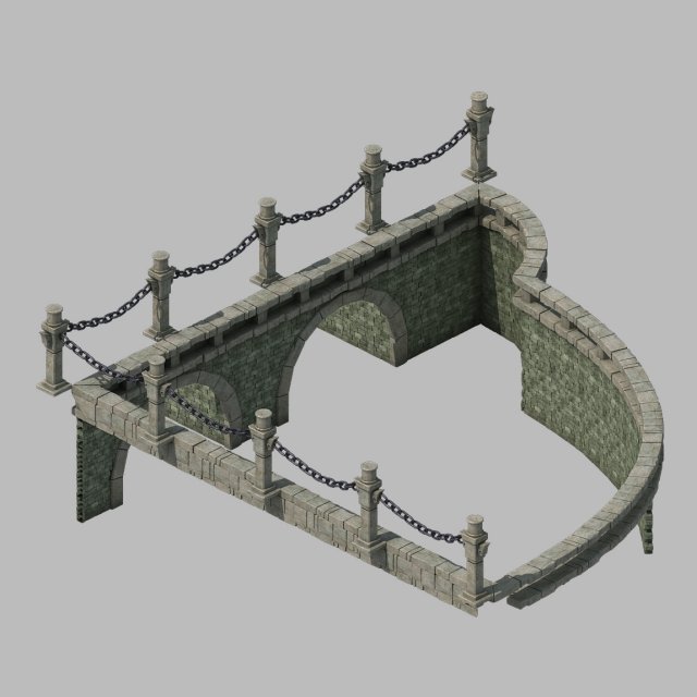 The main city – the river fence 2 3D Model