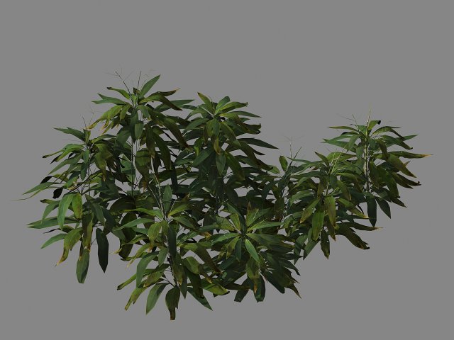 Journey to the West – bamboo shrub 03 3D Model