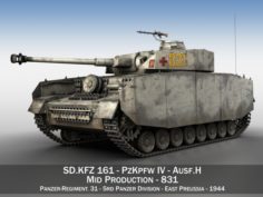 PzKpfw IV – Panzer 4 – AusfH – 831 3D Model