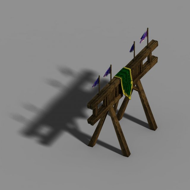 Gang Construction – Wood Shelf 3D Model