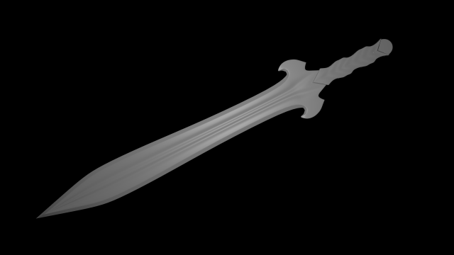 Leaf Sword Free 3D Model
