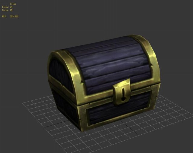 Nightmare Bay – treasure chest 3D Model
