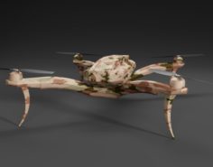 Quadrocopter Drone Camouflage 3D Model