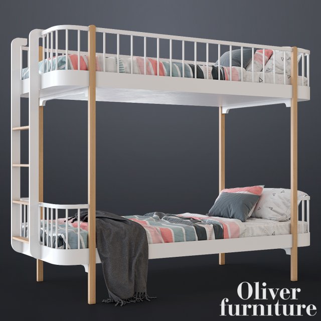 Bunk bed by Oliver furniture 3D Model