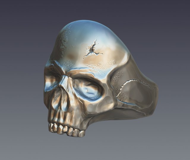 Skull ring 3D Model
