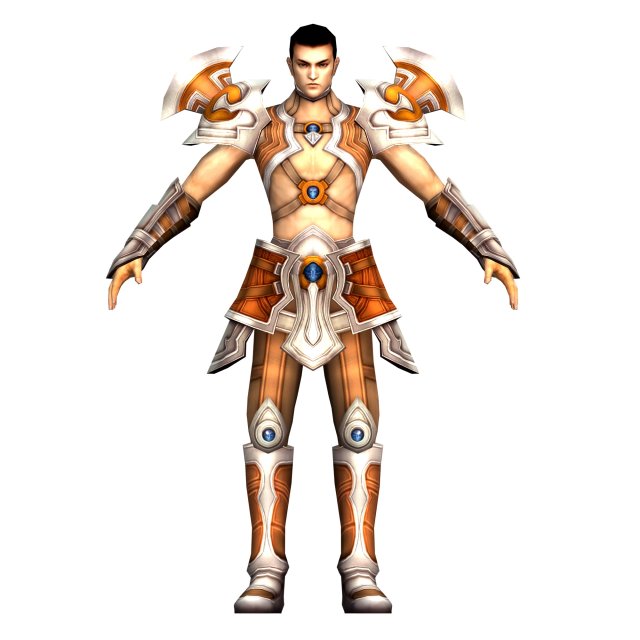 Game 3D Character – Male Warrior 4 3D Model