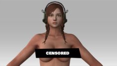 Emma Nude Model 3D Model