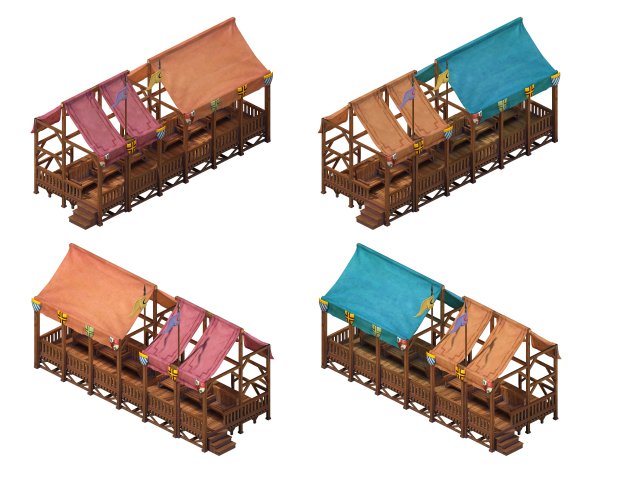 Horse Racing Area – House 01 3D Model