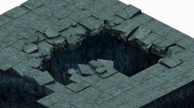 Underground – palace – the ground 01 3D Model