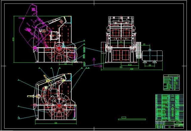 PFC1513G impact crusher complete drawing 3D Model