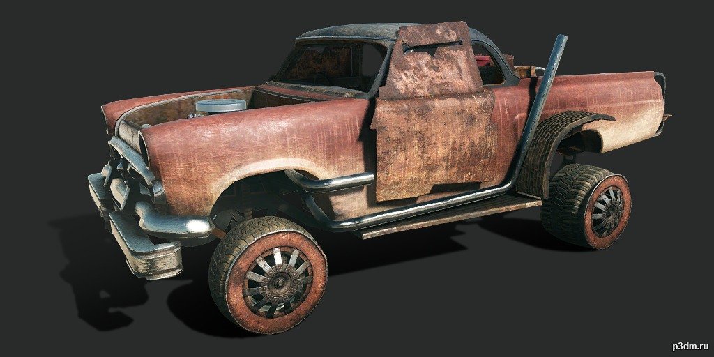 1954 Ford Mainline (Armored Crusher) 3D Model