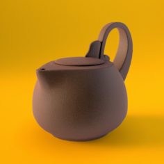 Pottery Teapot 3D Model