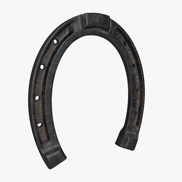 Model of a horseshoe with PBR textures 3D Model