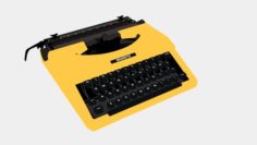 Typewriter Silver Reed 3D Model