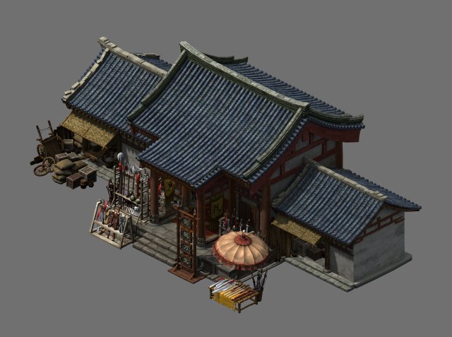 Journey to the West – weapons shop 3D Model