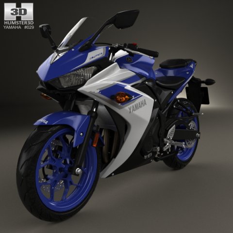 Yamaha YZF-R3 2015 3D Model