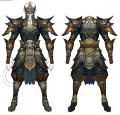 Light Armor Set – Male 05 3D Model