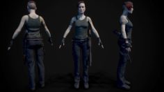 Survivor Girl model 3D Model