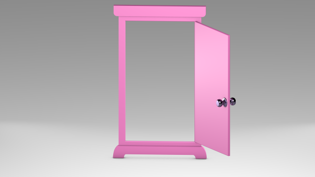 Pink door 3D Model