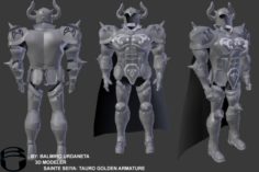 SAINTE SEIYA golden armor of taurus 3D Model