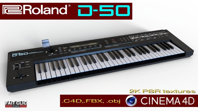 Roland D-50 3D Model