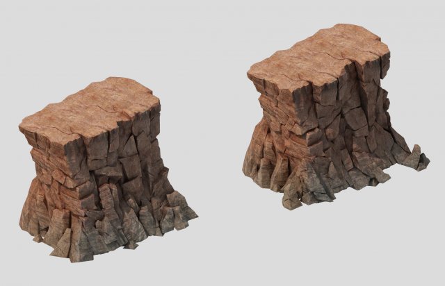 Sennard – Cliffs 02 3D Model