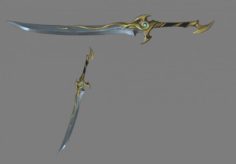 Weapons – Long Knife 01 3D Model