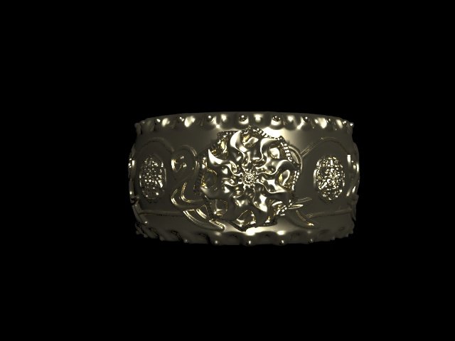 Ring with flowers 3D Model